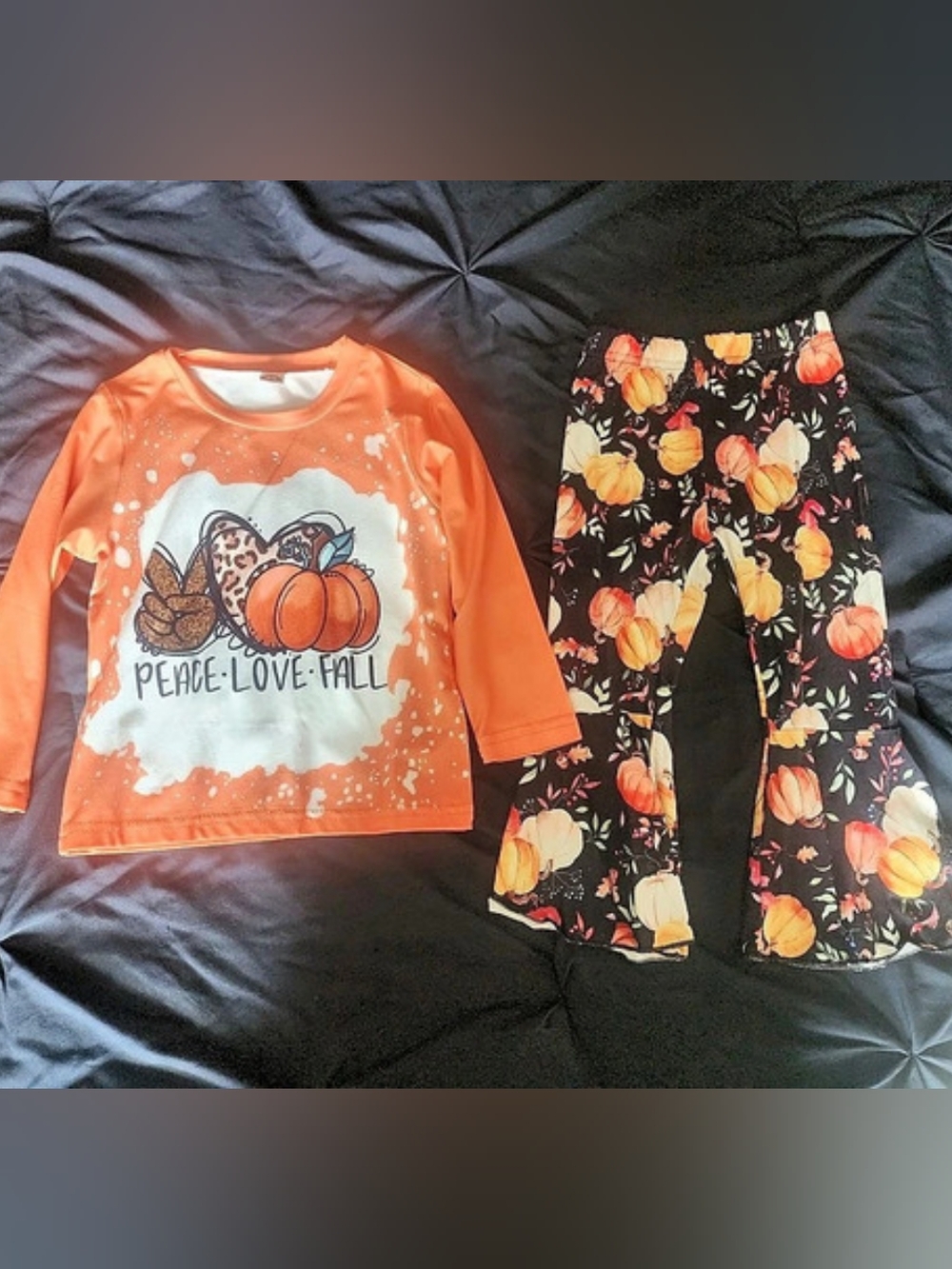 Pumpkin Floral Matching Set